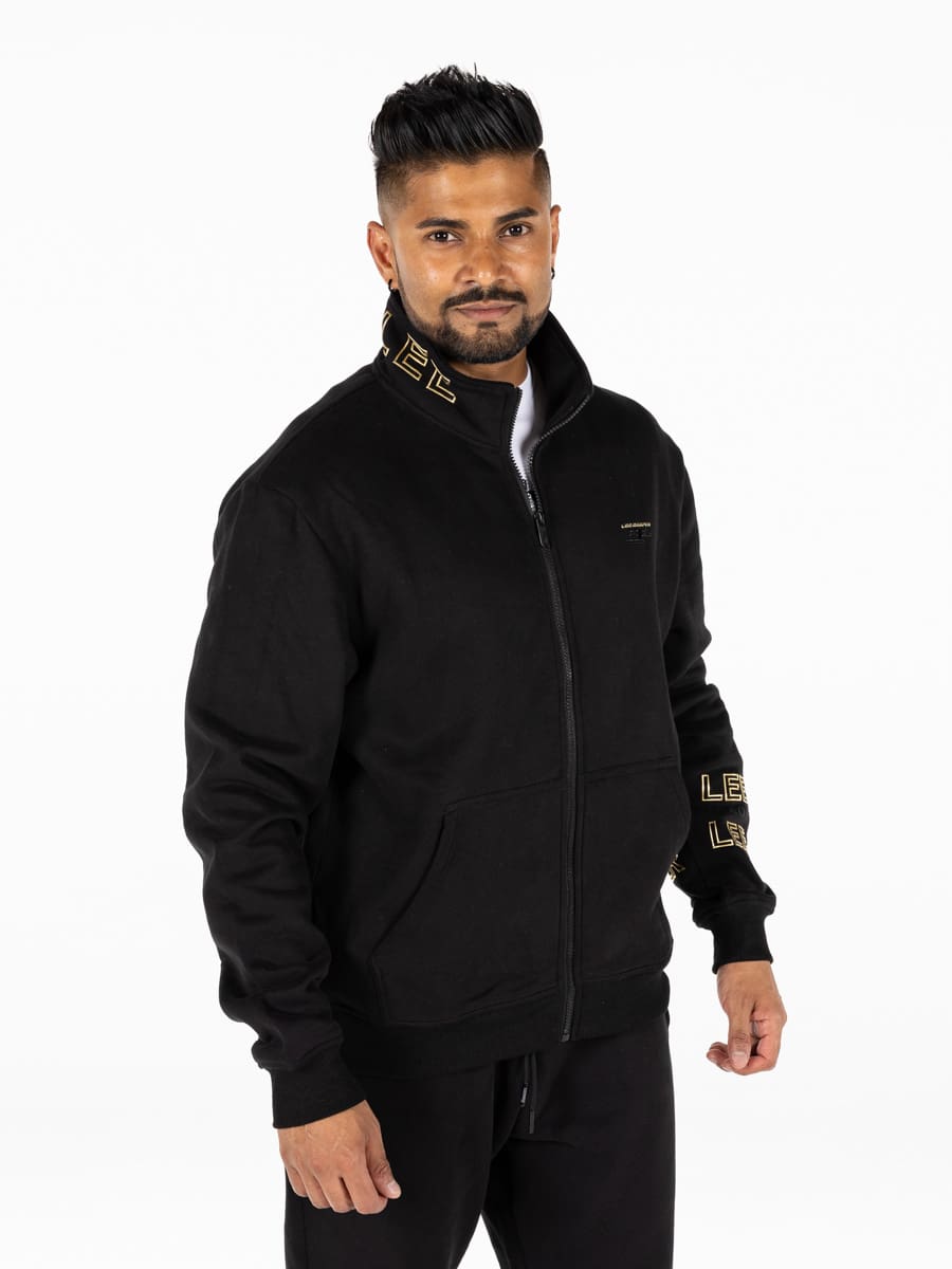 Lee Cooper Nkosi Top Black - Shazem - MENS TRACK JACKETS - LEE COOPER
