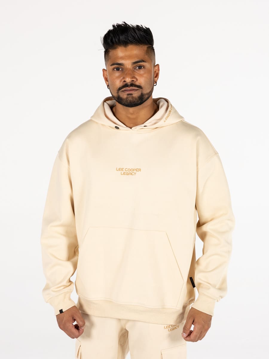Lee Cooper Rainer Hoody Sand - Shazem - MENS HOODYS - LEE COOPER