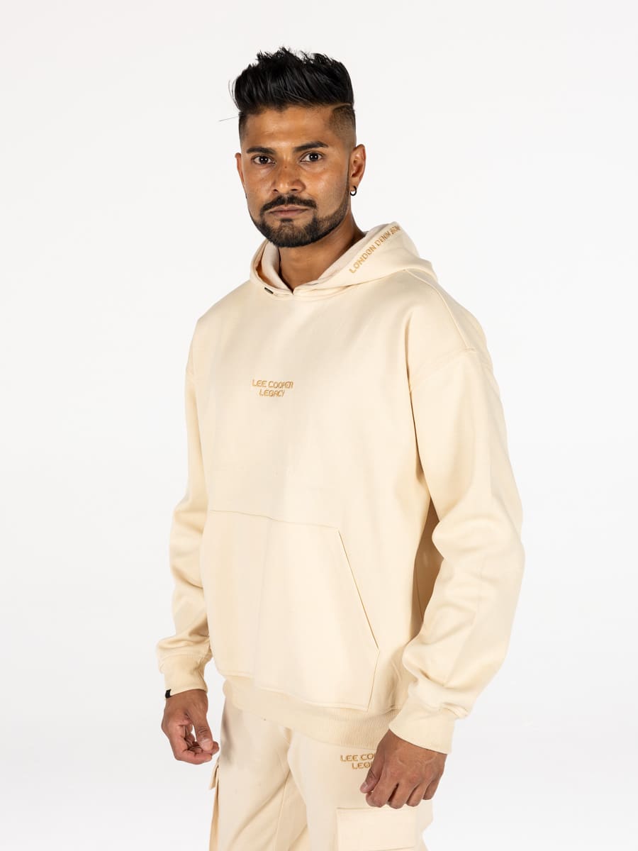 Lee Cooper Rainer Hoody Sand - Shazem - MENS HOODYS - LEE COOPER