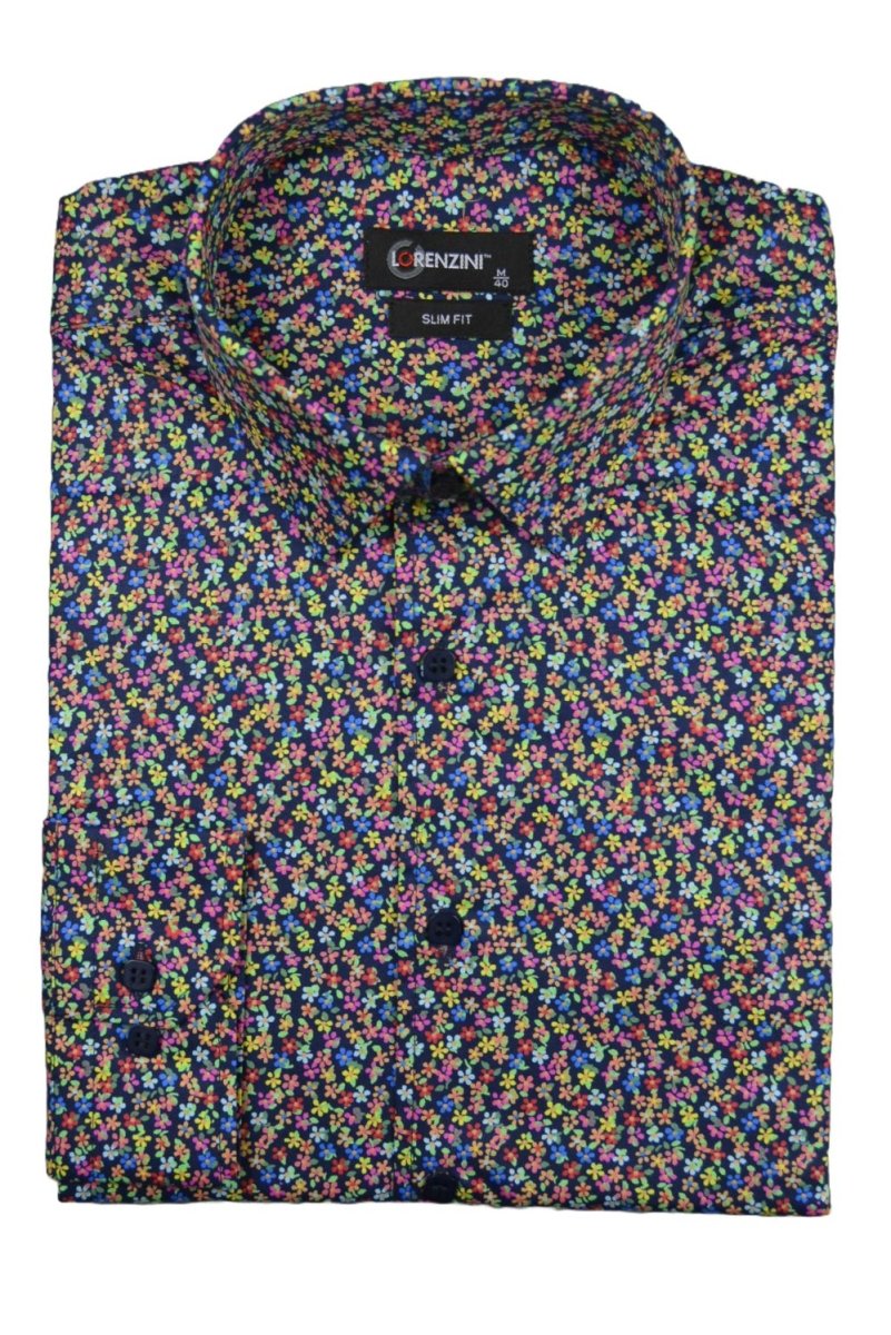 Lorenzini Lo26/455 Navy - Shazem - MENS SHIRTS - LORENZINI