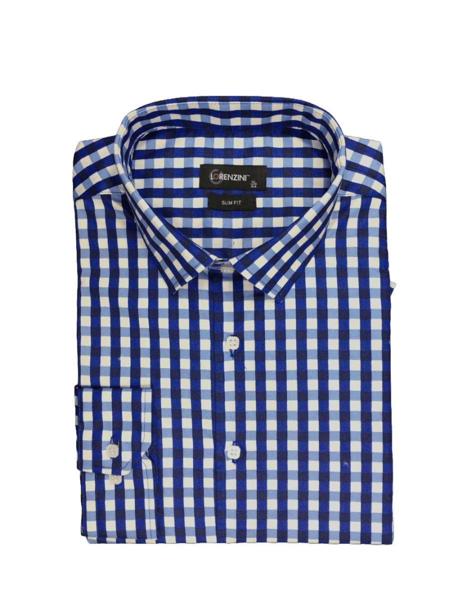 Lorenzini LO26/606 Navy - Shazem - MENS SHIRTS - LORENZINI