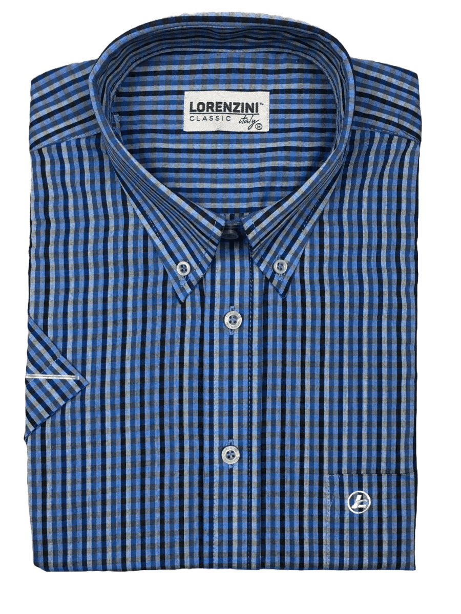 Lorenzini LS50/1006 Blue - Shazem - MENS SHIRTS - LORENZINI