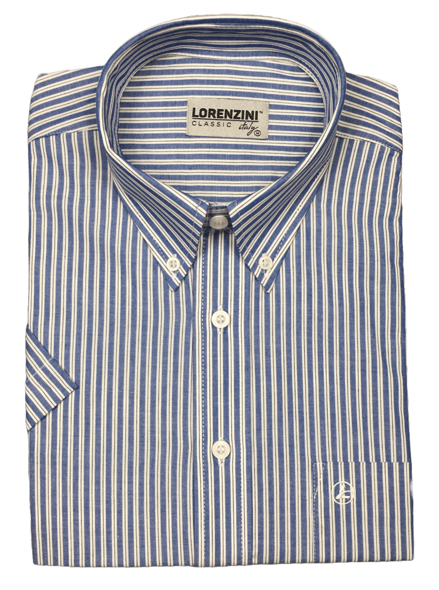 Lorenzini LS50/1015 Blue - Shazem - MENS SHIRTS - LORENZINI