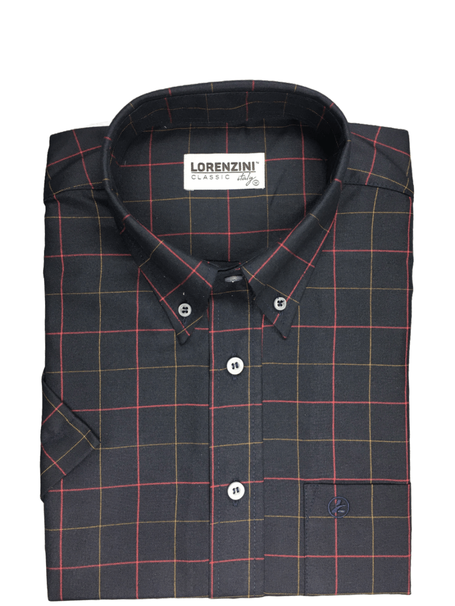 Lorenzini LS50/99 Navy - Gold - Shazem - MENS SHIRTS - LORENZINI