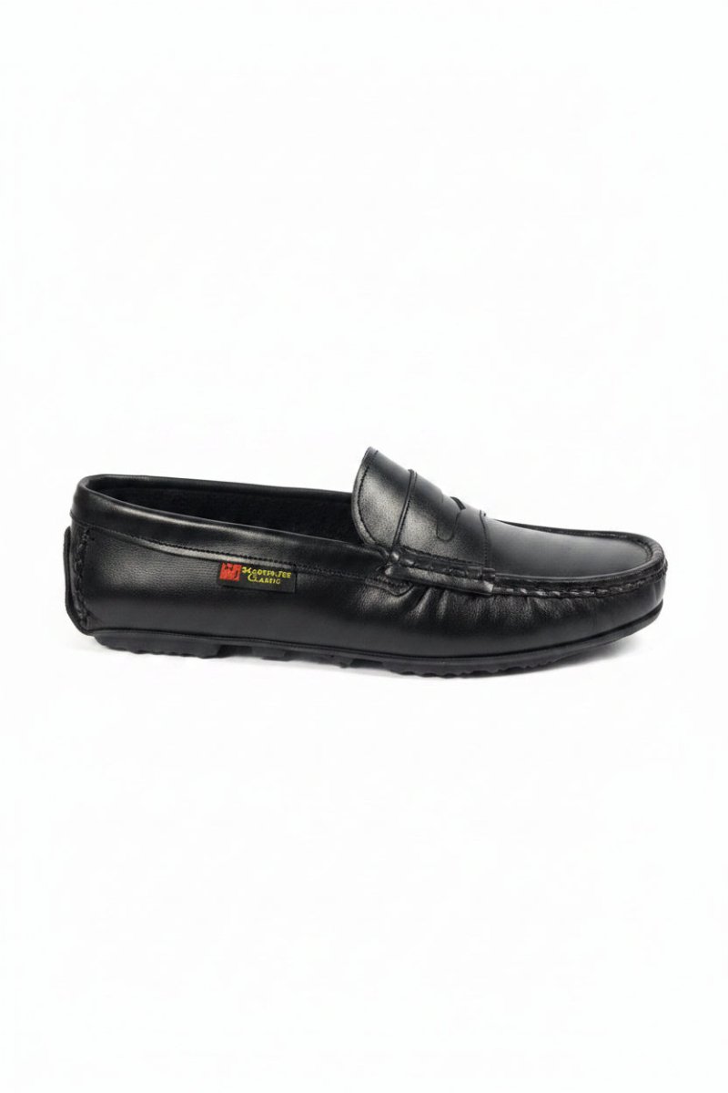 Martin-Joe Penny-Moc Driver-Black Leather (M787) - Shazem - MENS CASUAL FOOTWEAR - MARTIN-JOE