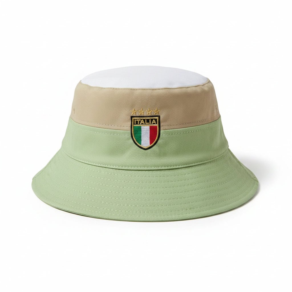 Navigare Floppy Sportivo 3 Tone YTL men's headwear in beige, brown, and navy with a wide brim and casual style.