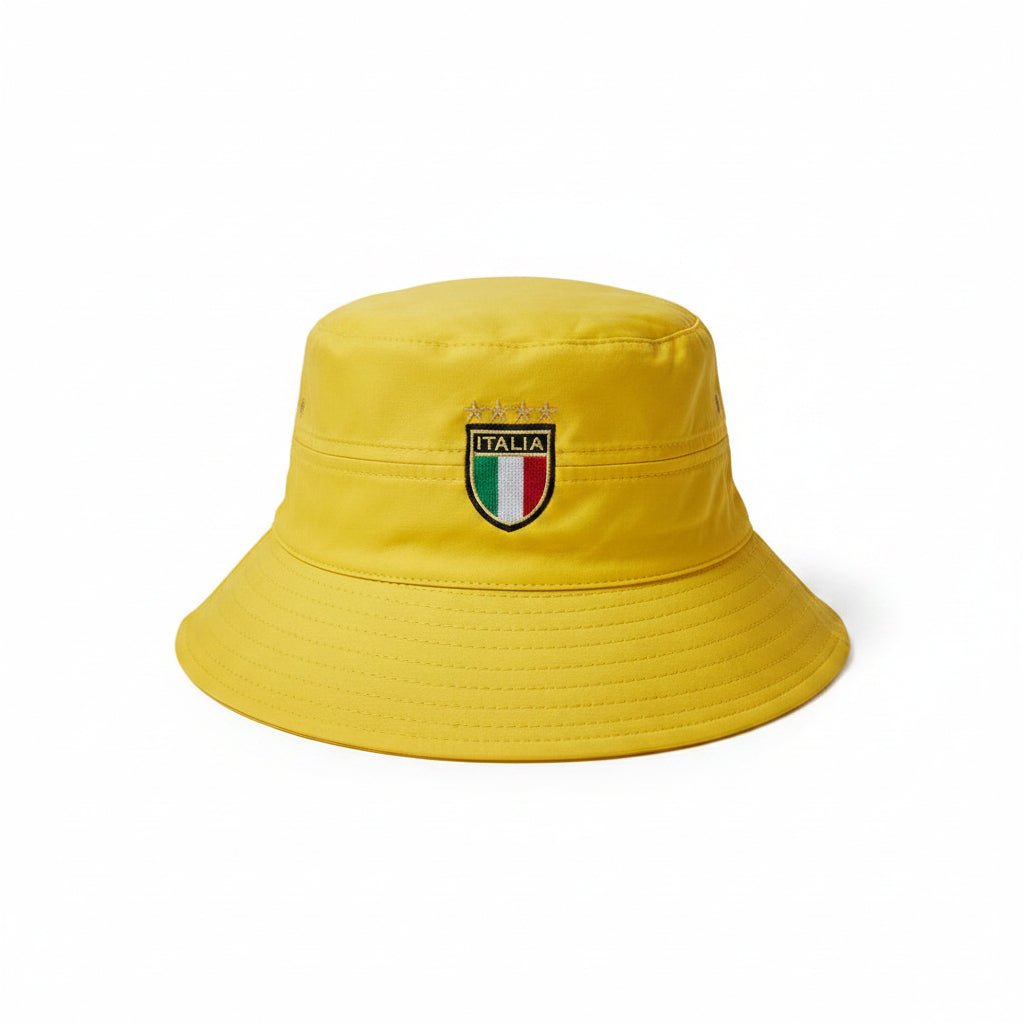 Navigare Floppy Sportivo yellow men's headwear with wide brim and flexible fabric, ideal for sun protection and casual wear.