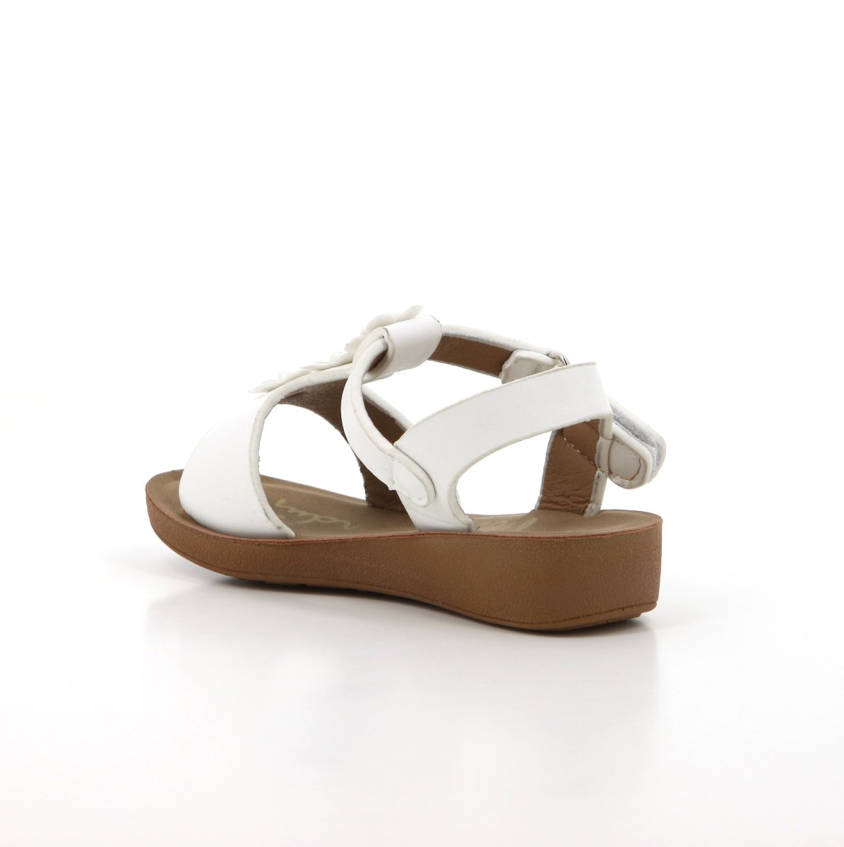 Pierre Cardin infants Ariel white kids sandals with open toe and adjustable strap, featuring a comfortable design for little feet.