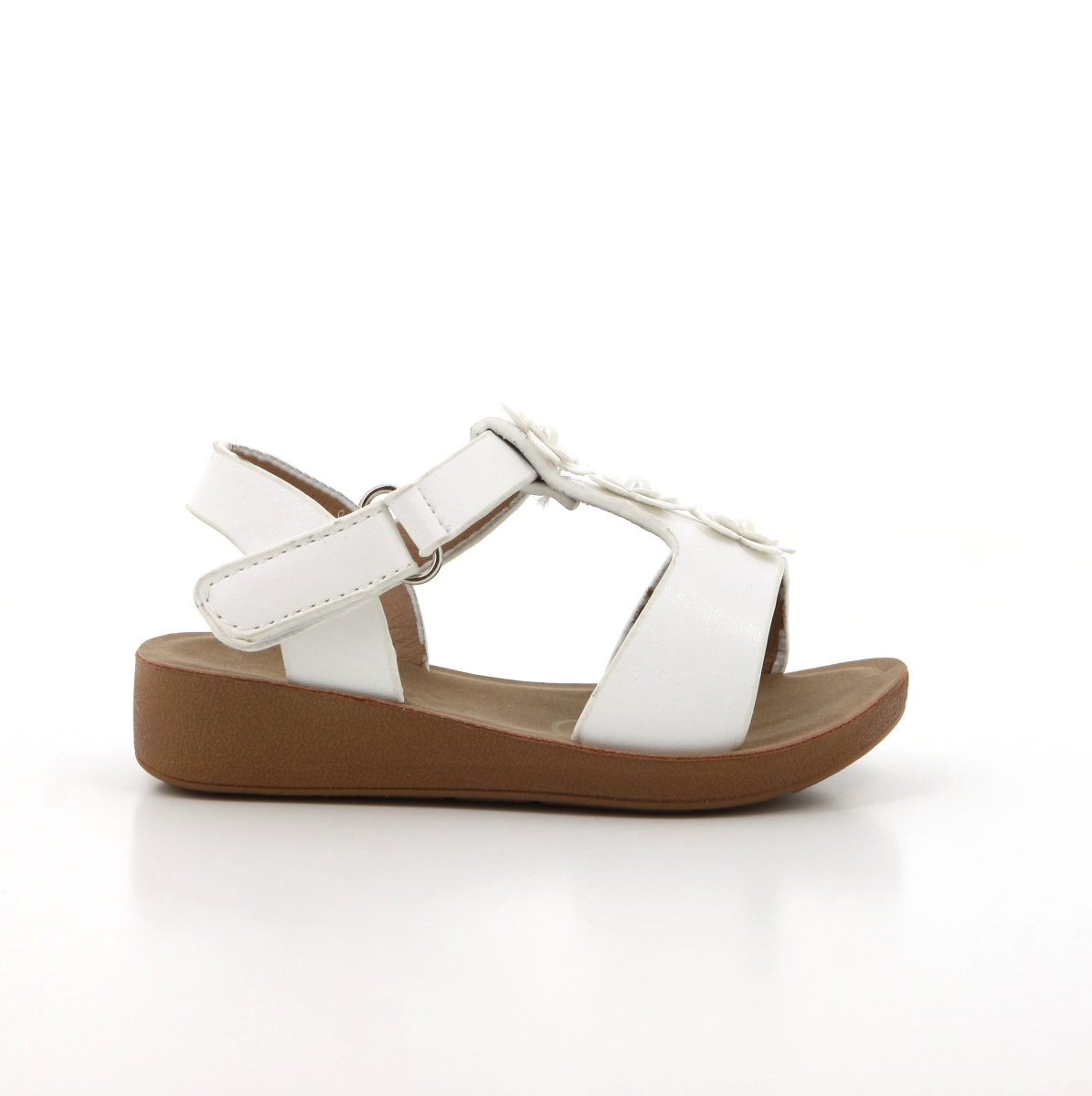 Pierre Cardin infants Ariel white kids sandals with open toe and strap design, made for comfortable and stylish young children.