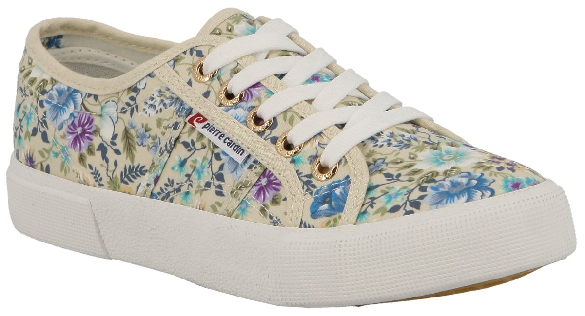 Pierre Cardin 01037 Blue Floral (Calais) - Shazem - WOMENS SNEAKERS - PIERRE CARDIN