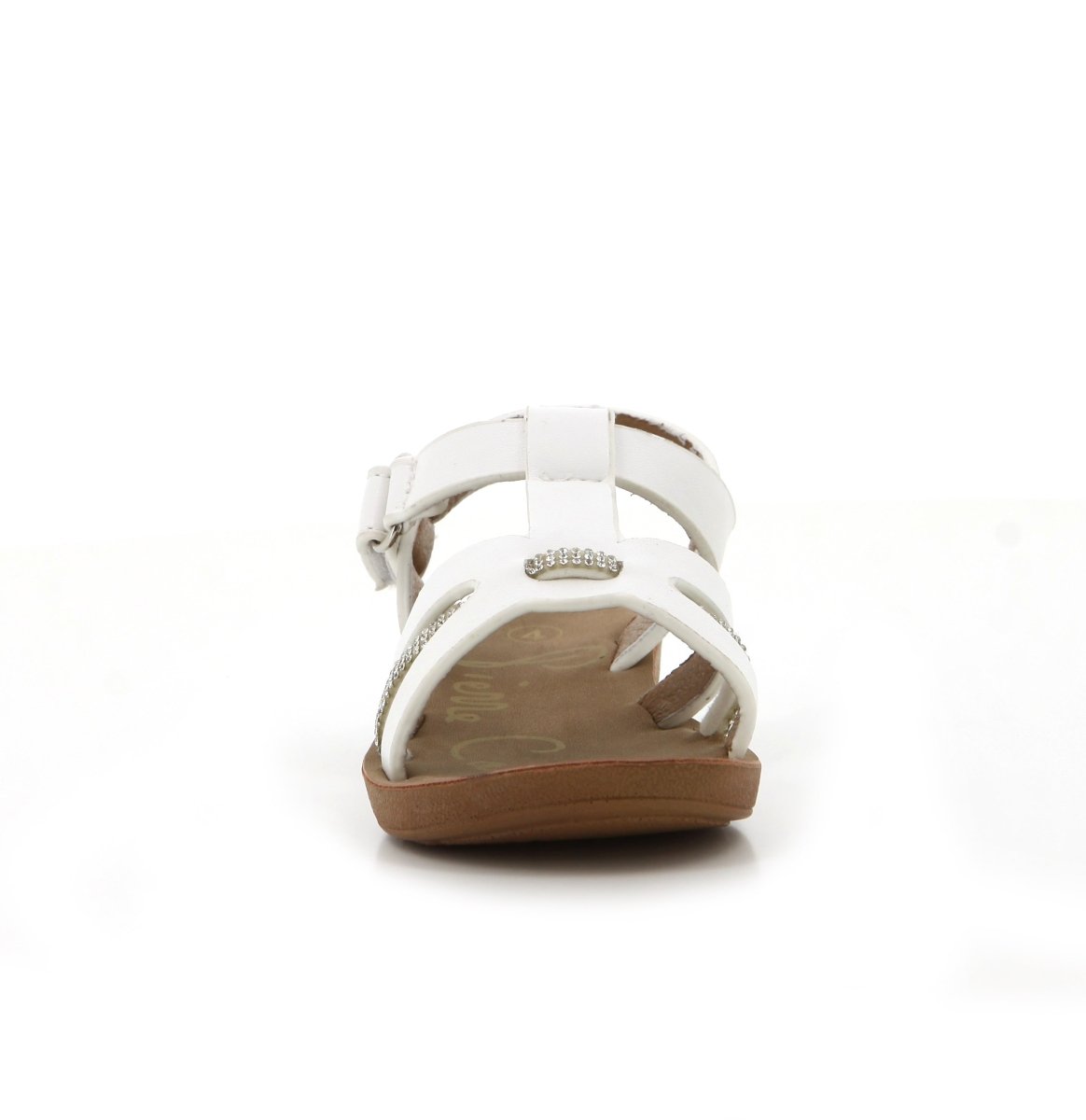 Pierre Cardin infants white Amber kids sandals with open toe and adjustable straps, lightweight and comfortable for young children.