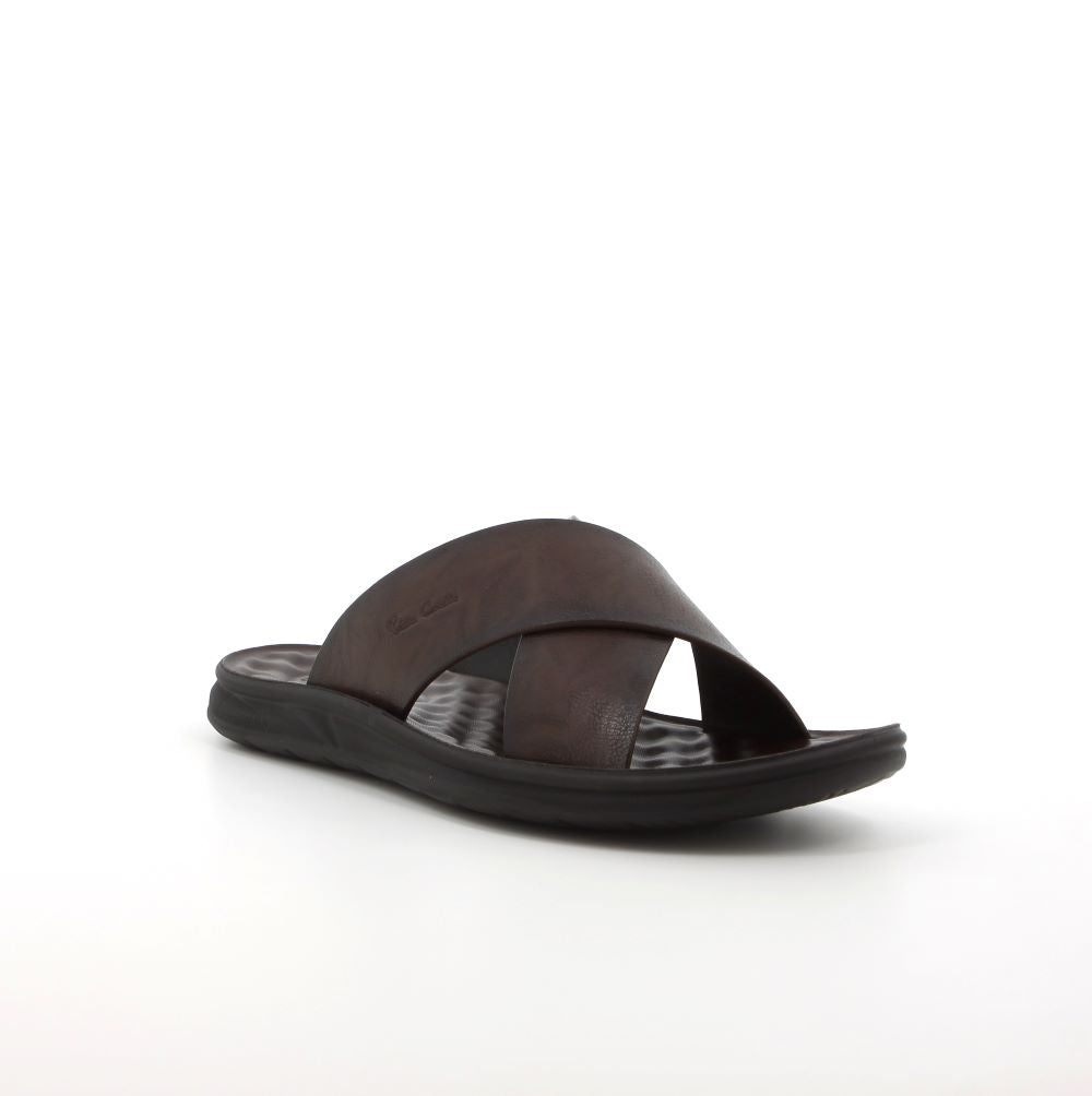 PIERRE CARDIN FM 00673 BROWN SANDAL (ONYX) - Shazem