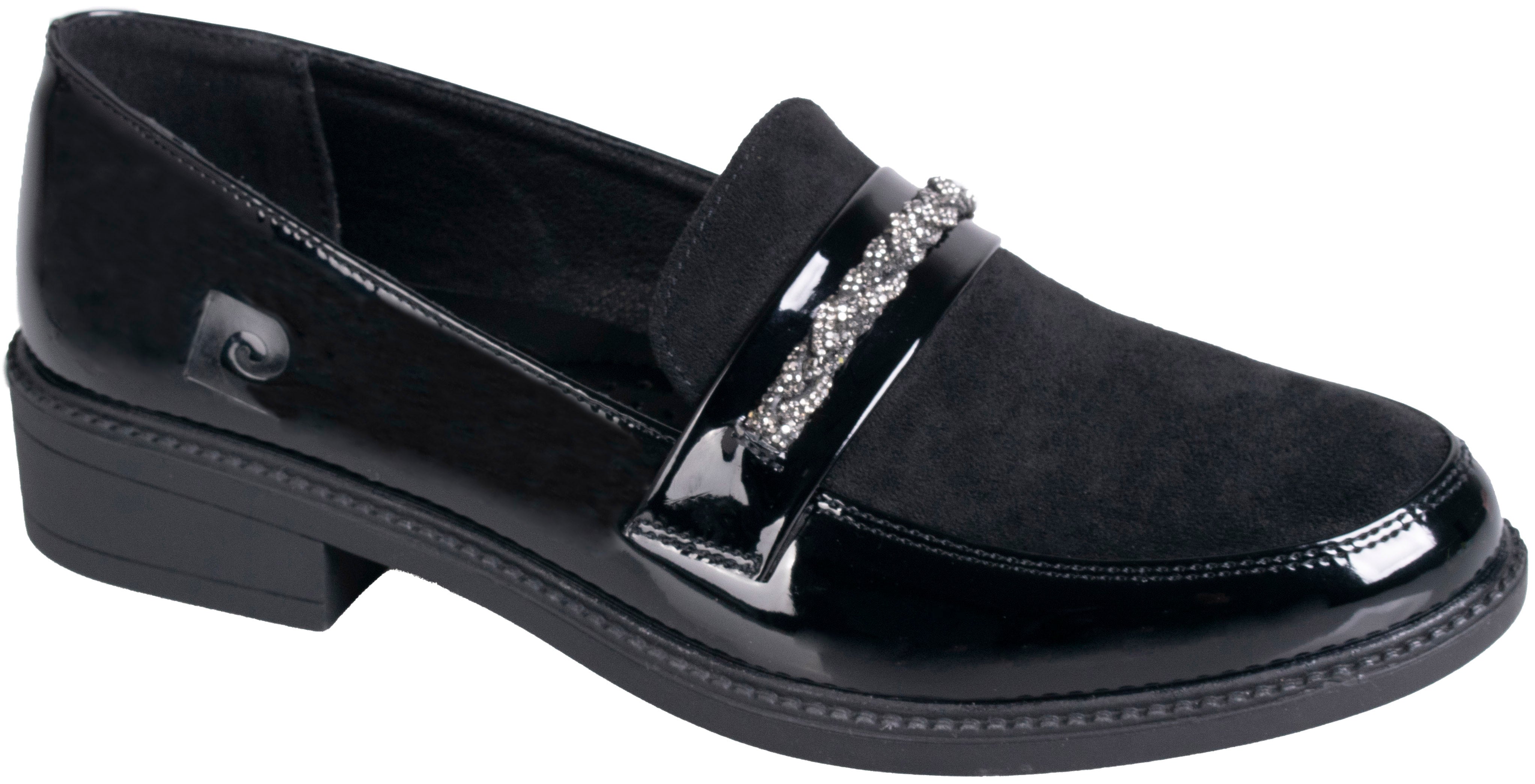 PIERRE CARDIN FL 10079 BLACK PATENT (LEANDRA 9) - Shazem