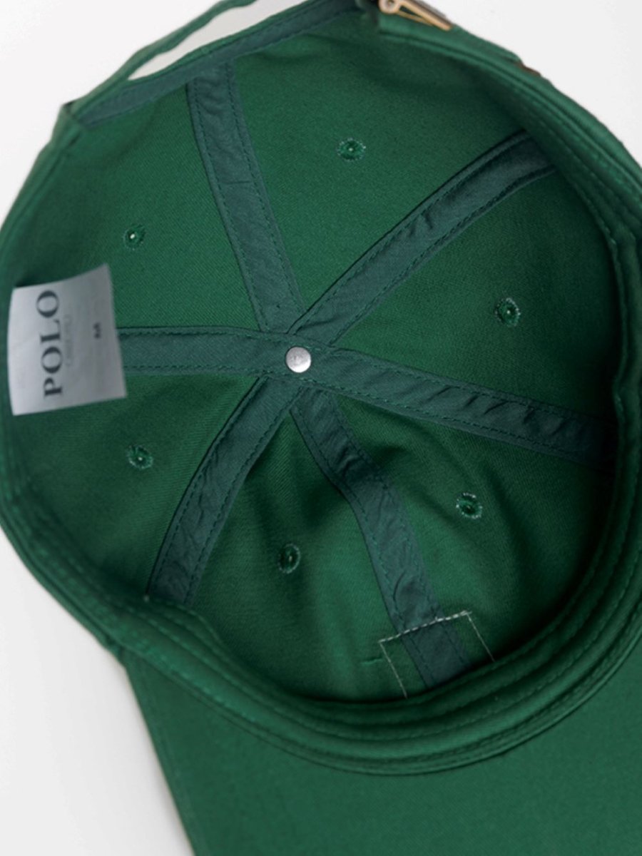 Polo 6 Panel Badge Peak Green - Shazem - MENS HEADWEAR - POLO
