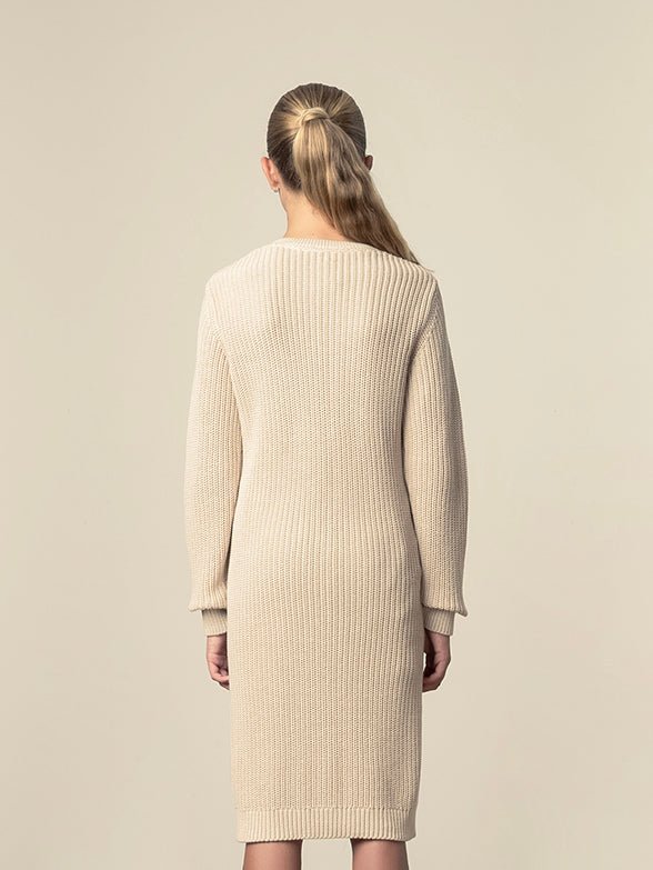 Polo Addison Knitted Dress Rose Taupe - Shazem - KIDS DRESSES - POLO