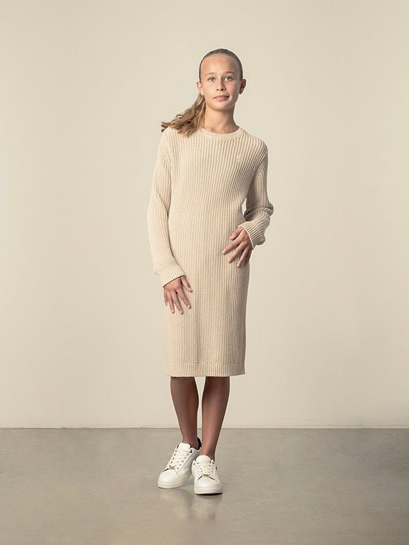 Polo Addison Knitted Dress Rose Taupe - Shazem - KIDS DRESSES - POLO