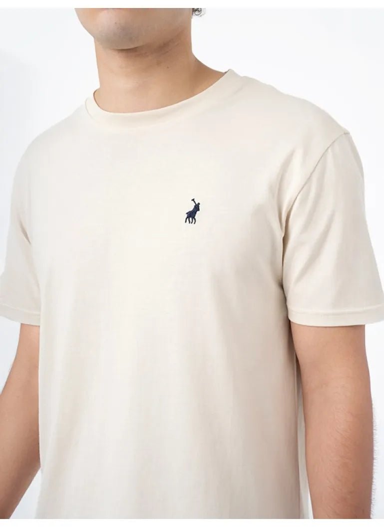 Polo Crew Neck Tee White - Shazem - MENS T - SHIRTS - POLO