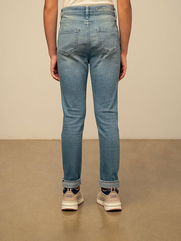 Polo Girls Mila Skinny Jean Light Wash - Shazem - KIDS JEANS - POLO