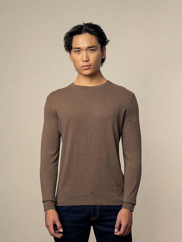 POLO CM ESSENTIAL COTTON KNITWEAR TAUPE - Shazem