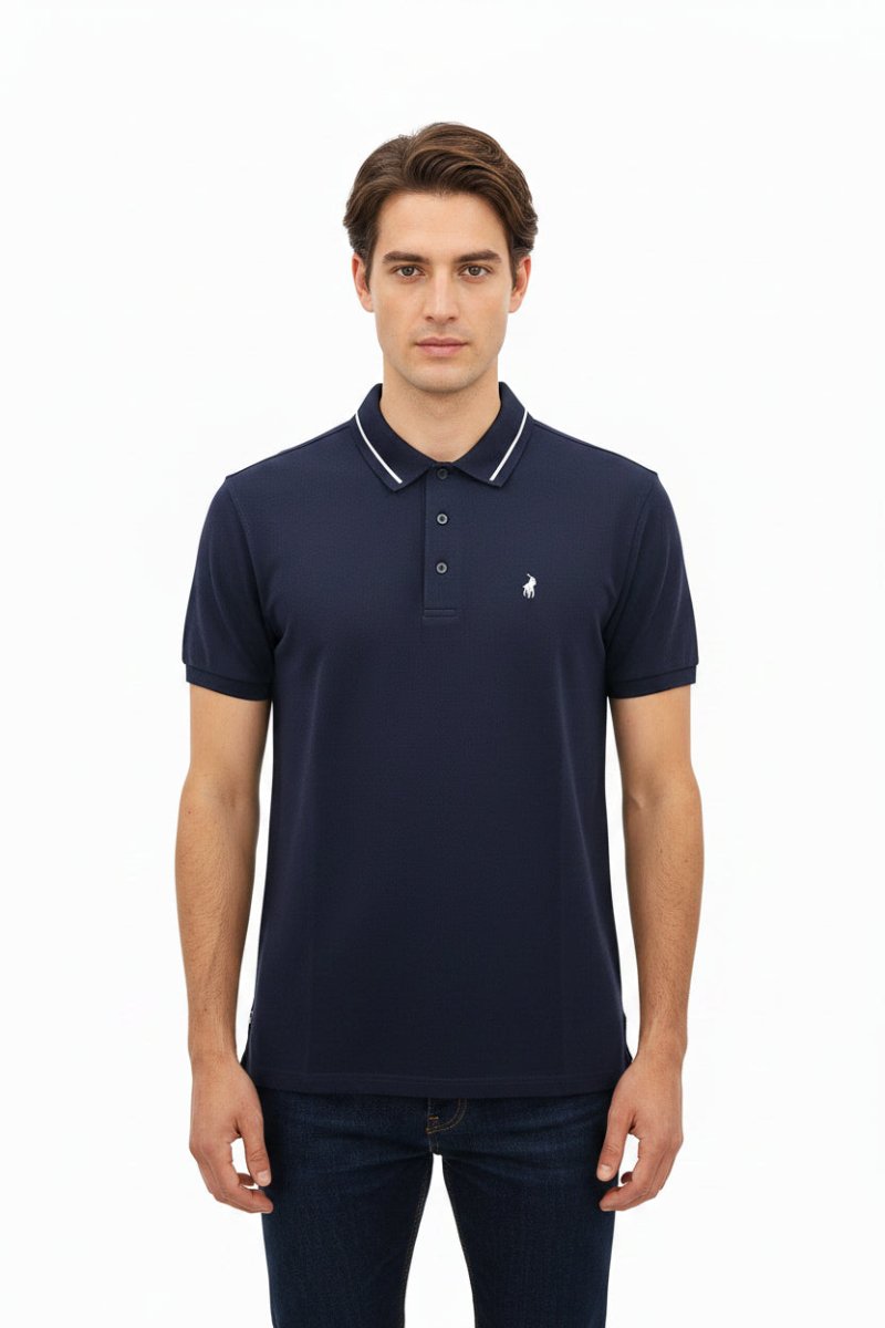 Polo Tony Dm Plain Golfer Navy - Shazem - MENS GOLFER - POLO