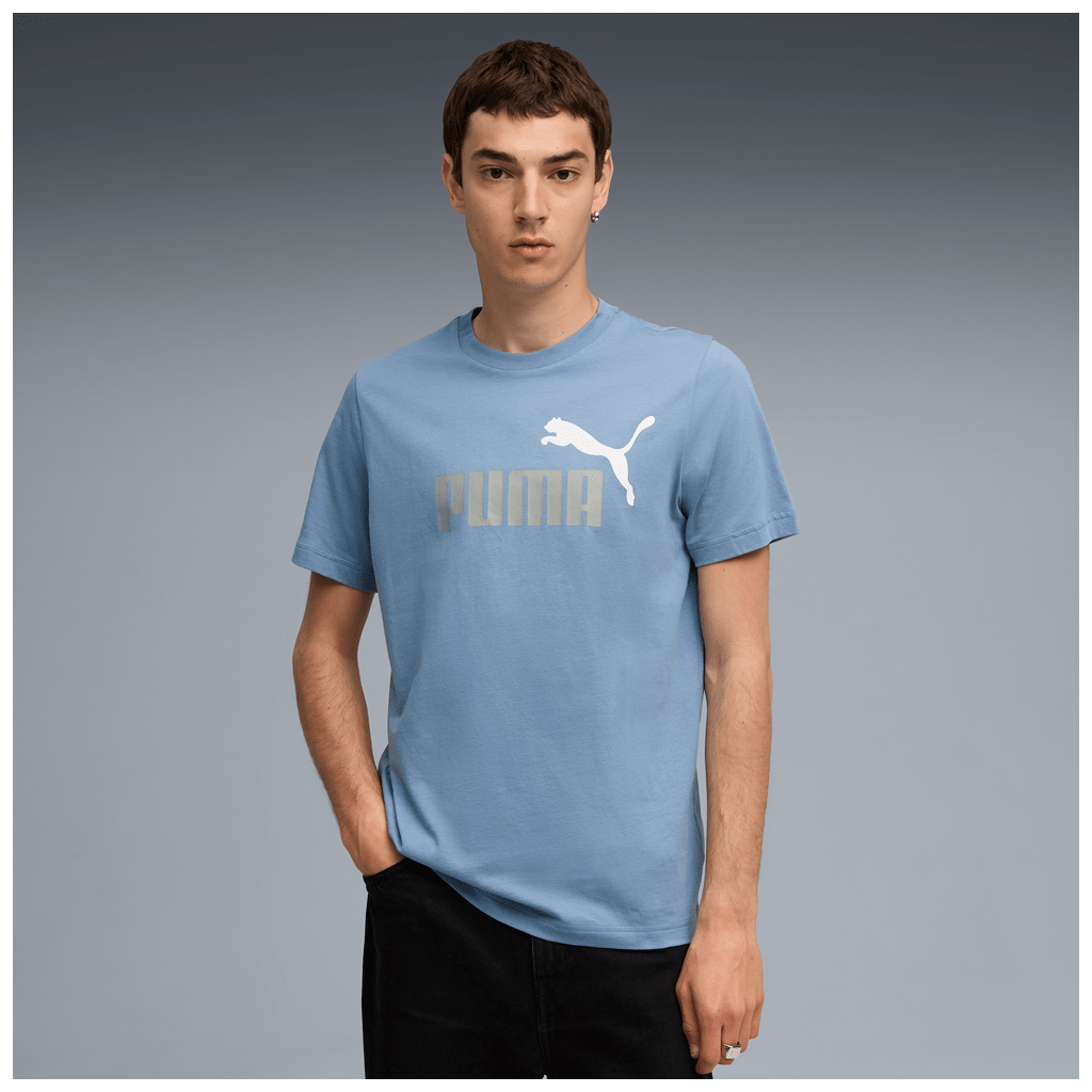 Puma Ess 2 Colour No.1 Logo Tee Blue - Shazem - MENS T-SHIRTS - PUMA