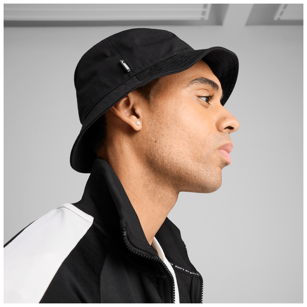 Puma ESS No.1 Logo Bucket Hat Black - Shazem - UNISEX HEADWEAR - PUMA