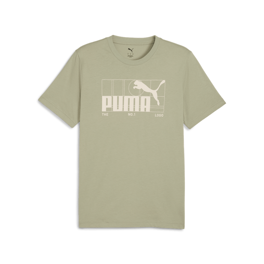Puma Graphic No.1 Logo Tee Green - Shazem - MENS T-SHIRTS - PUMA