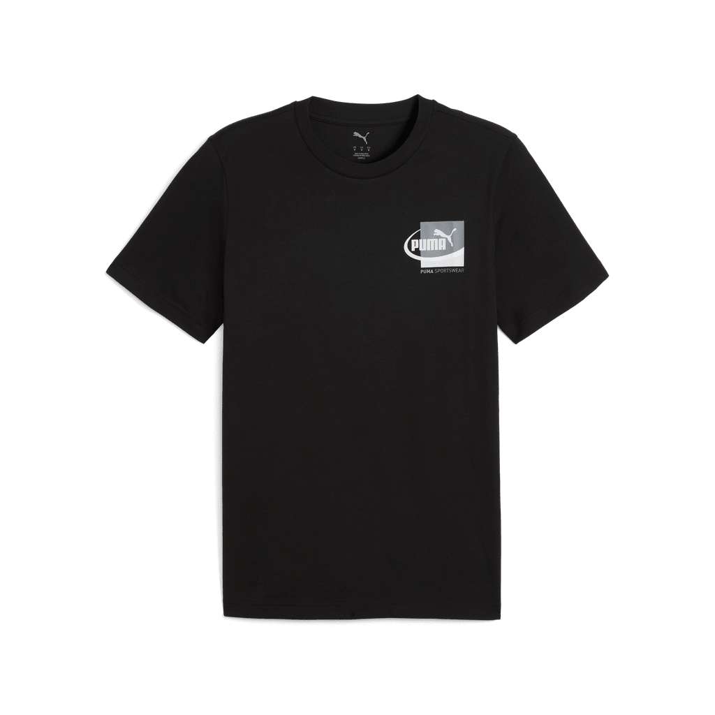 Puma Graphic Small Box Tee Black - Shazem - MENS T-SHIRTS - PUMA