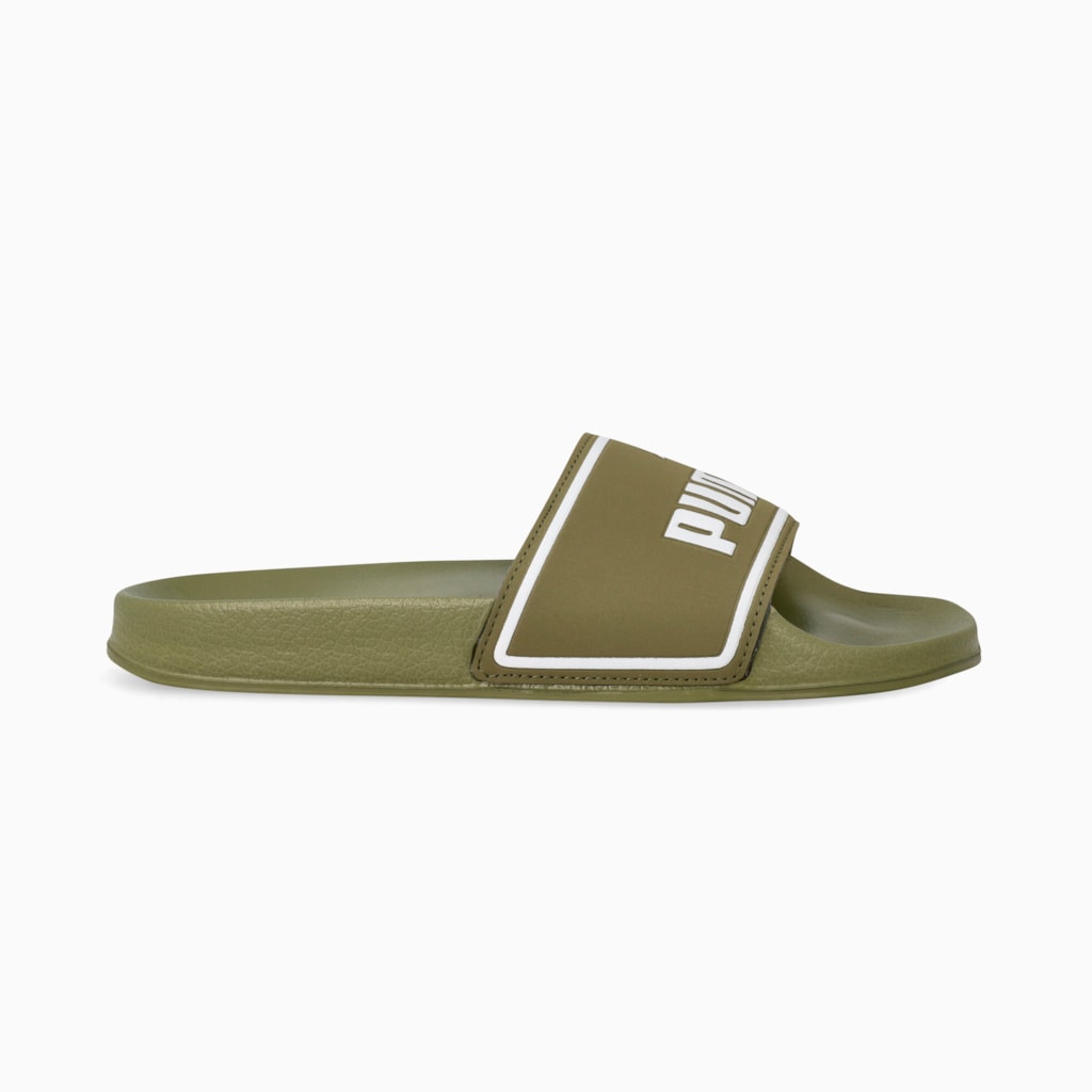 Puma Poolcat Slide Focus Olive-White - Shazem - MENS SANDALS - PUMA