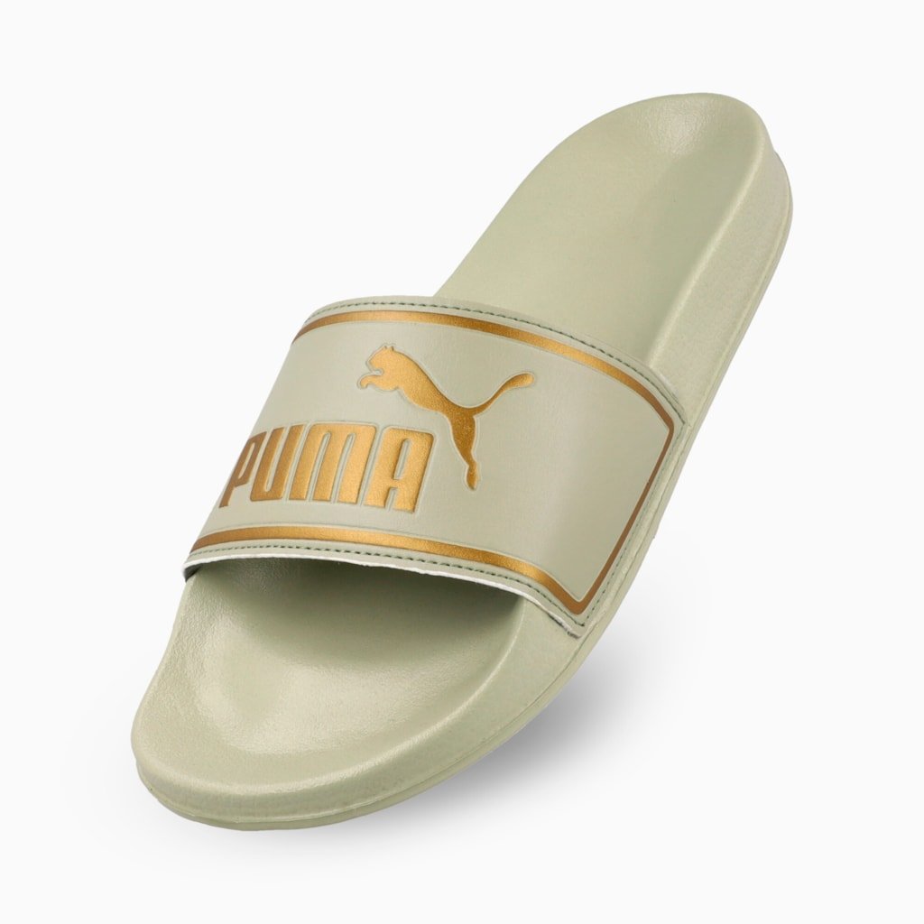 Puma Poolcat Slide Green - Shazem - WOMENS SANDALS - PUMA