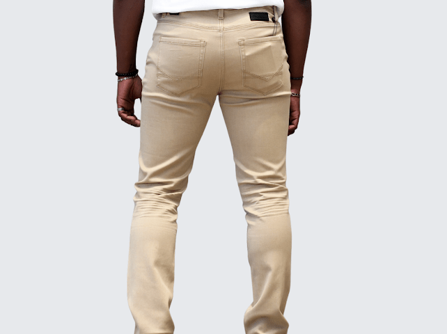 Pure Premium Lorenzo Jean Khaki - Shazem - MENS JEANS - PURE PREMIUM