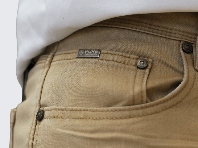 Pure Premium Lorenzo Jean Khaki - Shazem - MENS JEANS - PURE PREMIUM