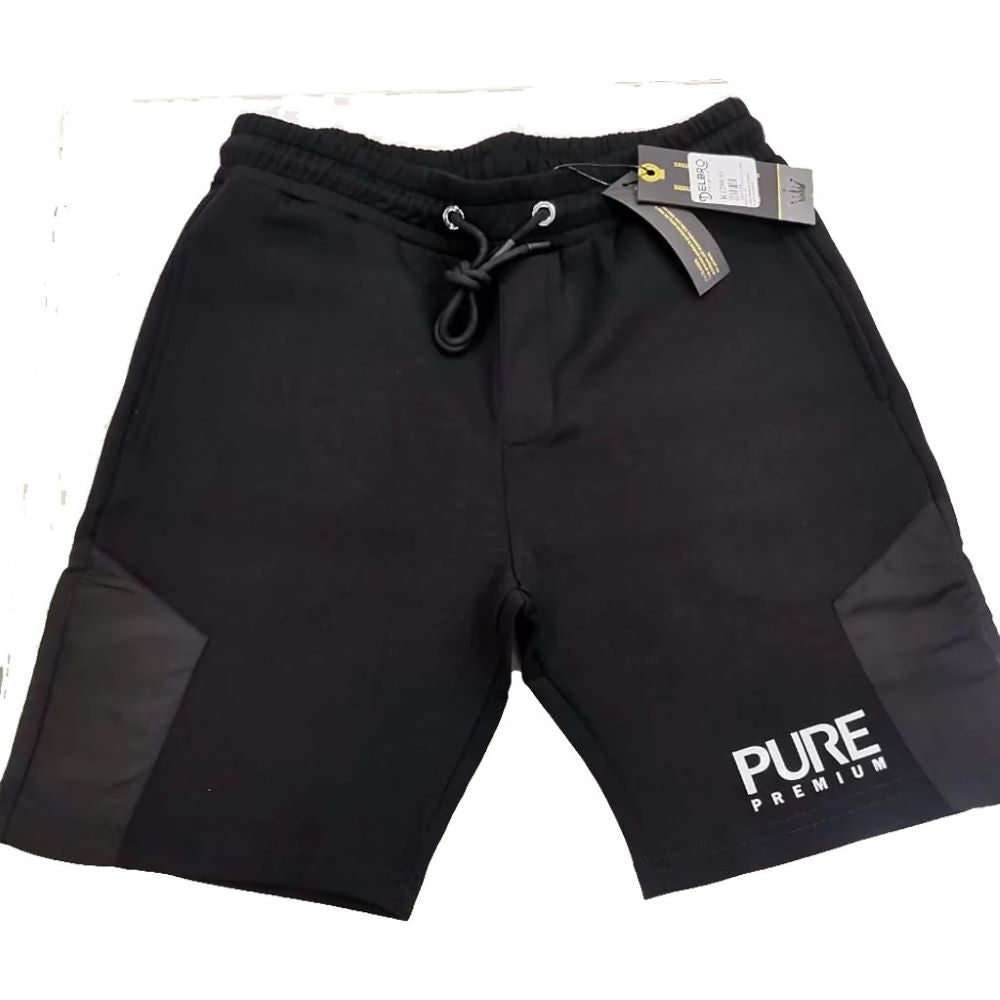 PURE PREMIUM CM STRAPIN SHORTS BLACK - Shazem