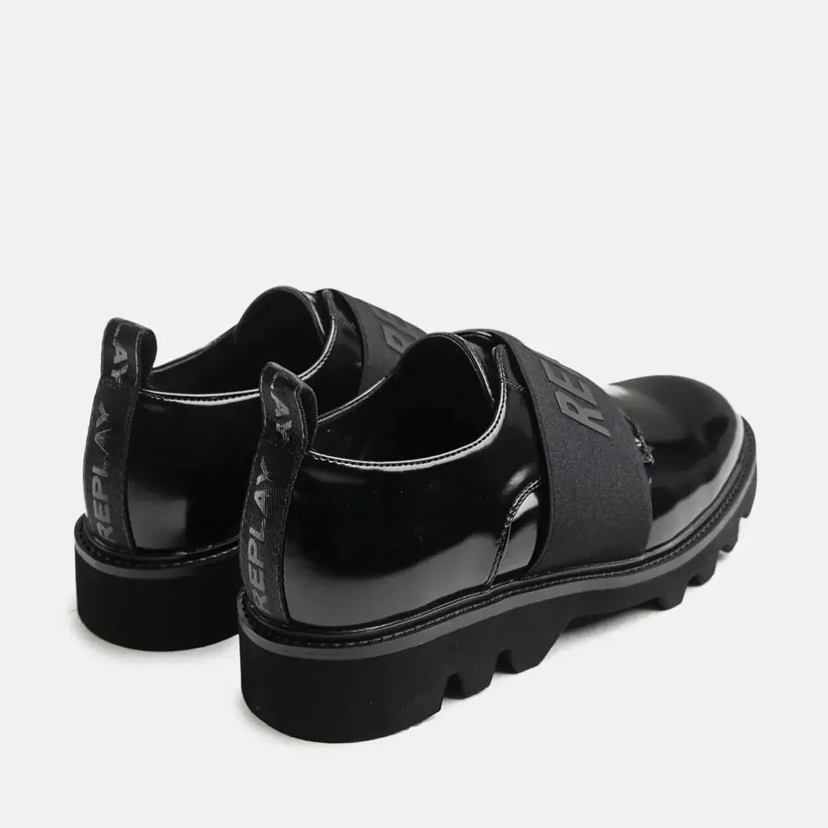 Replay Canver Brush Black - Black - Shazem - MENS SNEAKERS - REPLAY