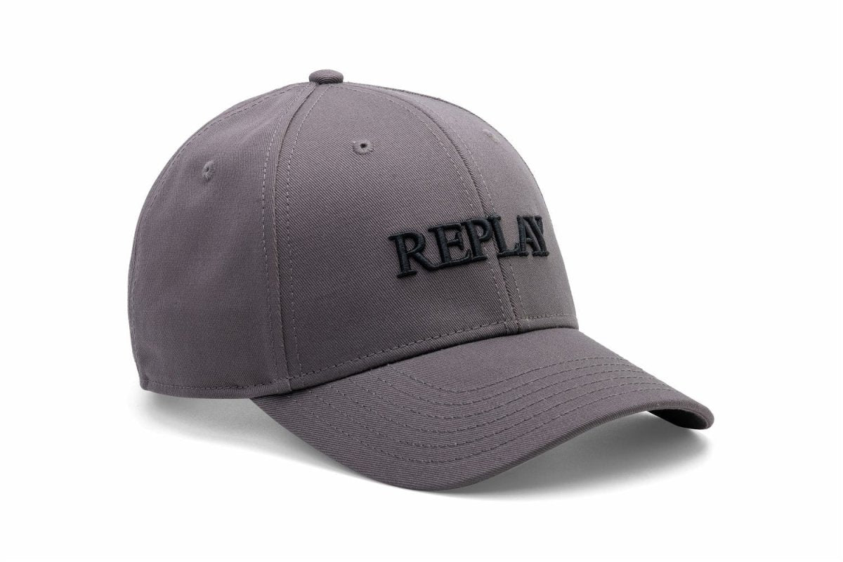 Replay Cap Granite Gray - Ax4161 - Shazem - UNISEX HEADWEAR - REPLAY