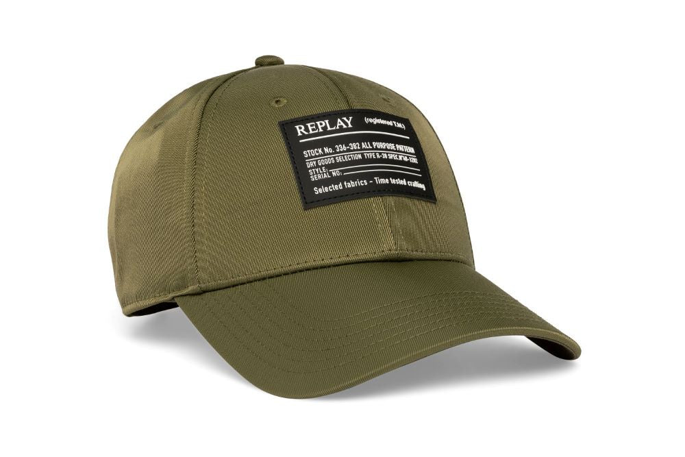 Replay Cap Military Green - Am4306 - Shazem - UNISEX HEADWEAR - REPLAY