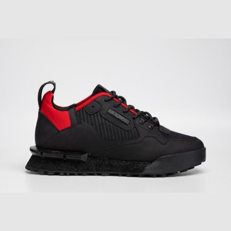 Replay Field Speed Carbon SA 2 Black/Red - Shazem - MENS SNEAKERS - REPLAY