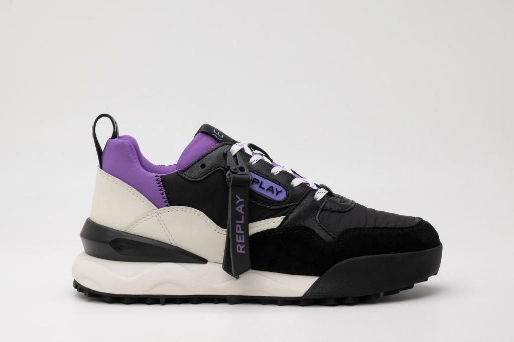 Replay Field Tech Black/Purple - Shazem - WOMENS SNEAKERS - REPLAY