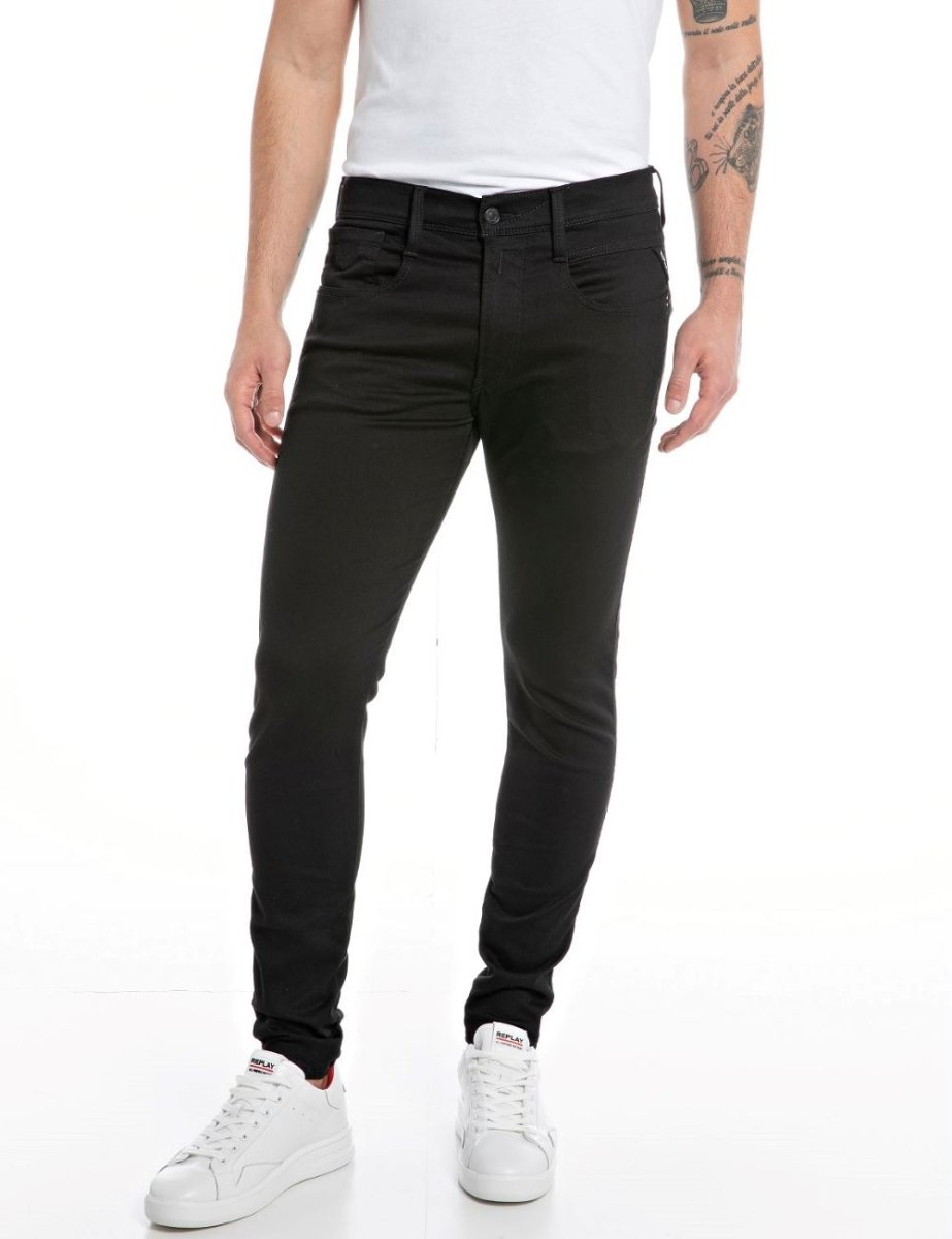 Replay Hyperflex Jeans Black - MA934 661 - Shazem - MENS JEANS - REPLAY