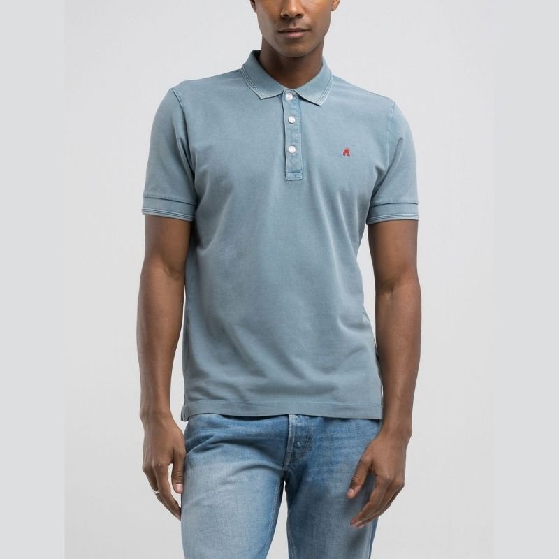 Replay M3011 Golfer Steel Blue - Shazem - MENS GOLFER - REPLAY