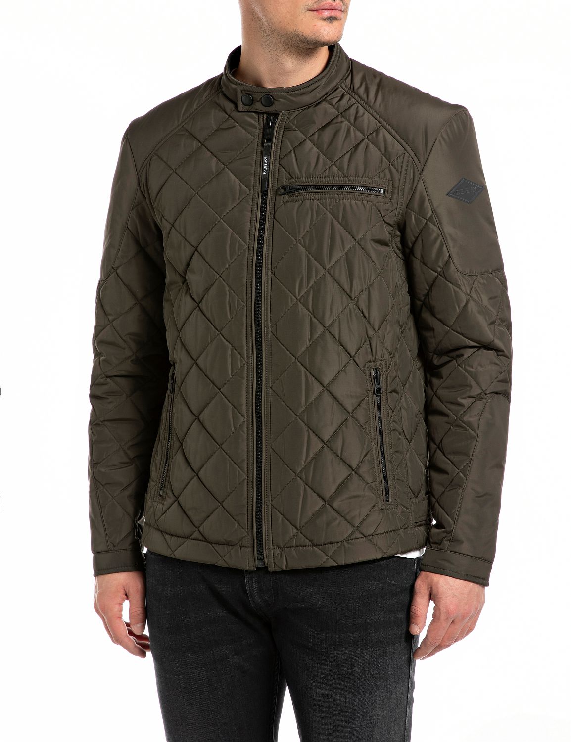 REPLAY CM JACKET DARK OLIVE-M8000 - Shazem
