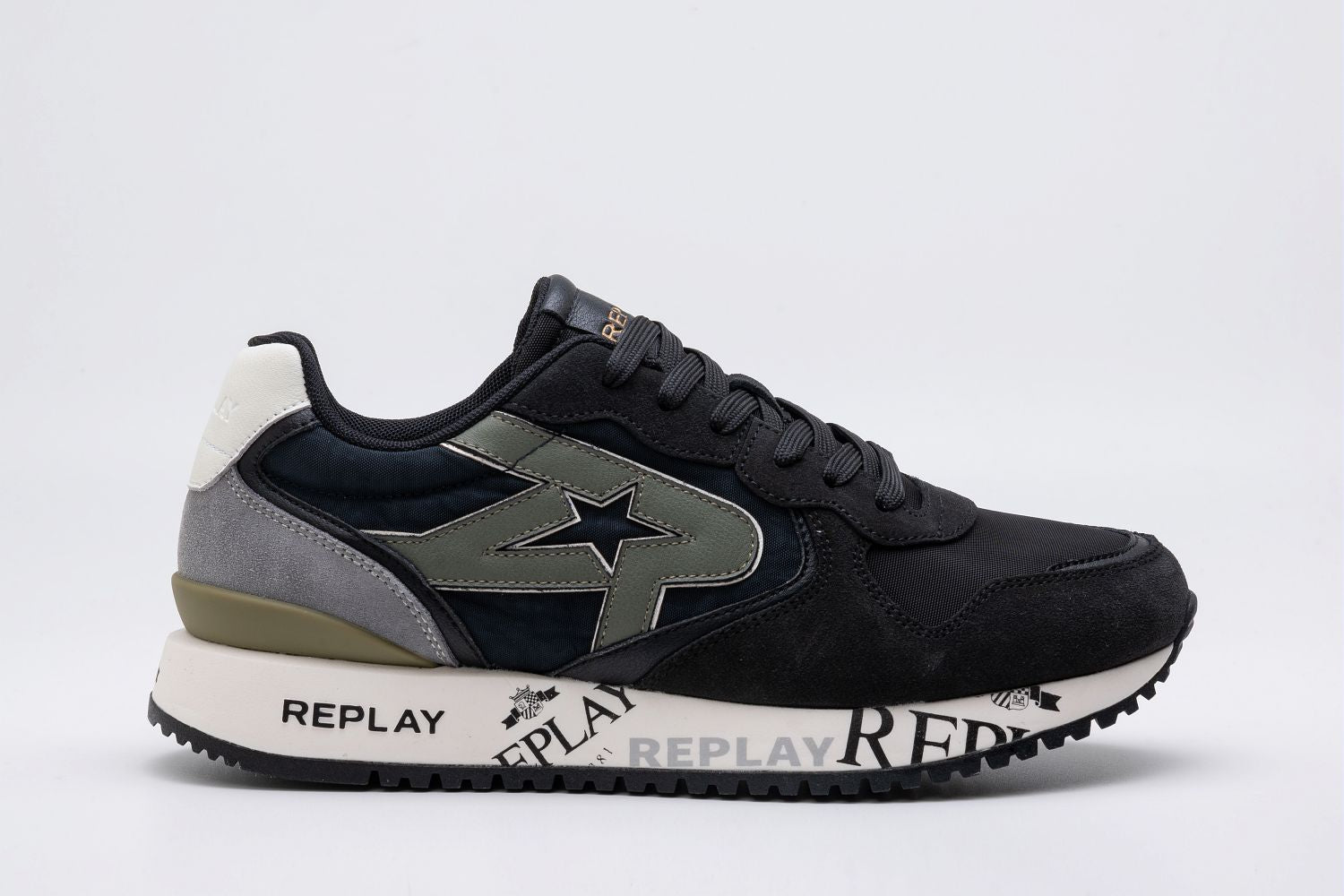 REPLAY FM FIBER M PRINT BLACK - Shazem