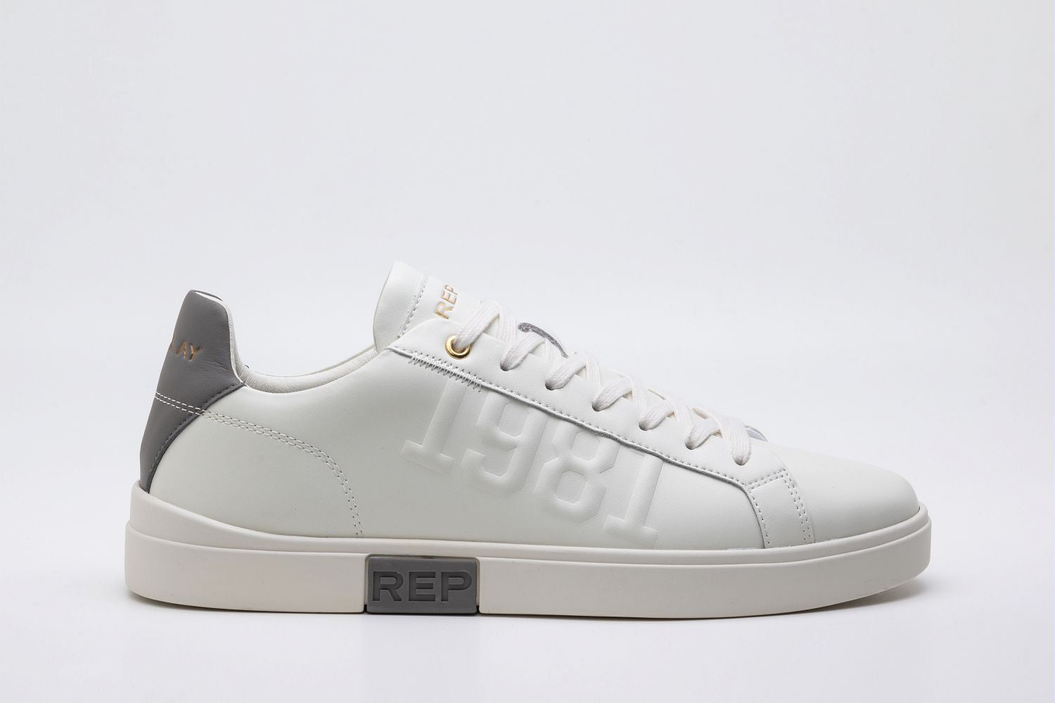 REPLAY FM POLYS M 1981 OFF WHT GREY - Shazem