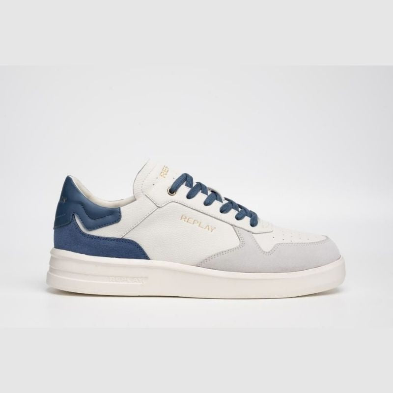 REPLAY FM UNIVERSITY COURT OFF WHITE BLUE - Shazem
