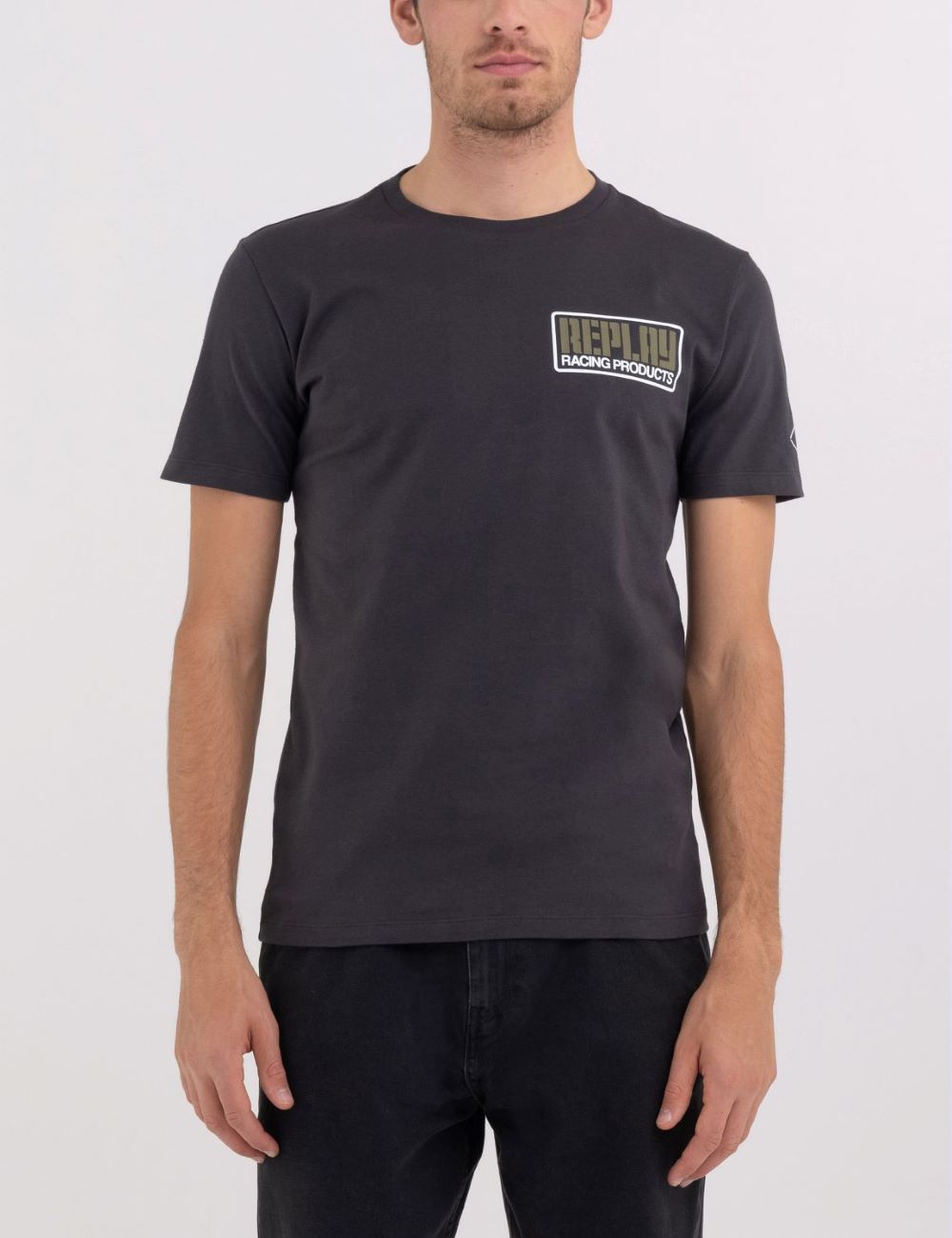 REPLAY CM TEE NEARLY BLACK - M6764 - Shazem