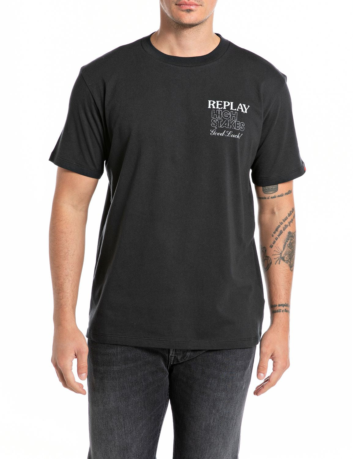 REPLAY CM TEE BLACKBOARD-M6949 - Shazem