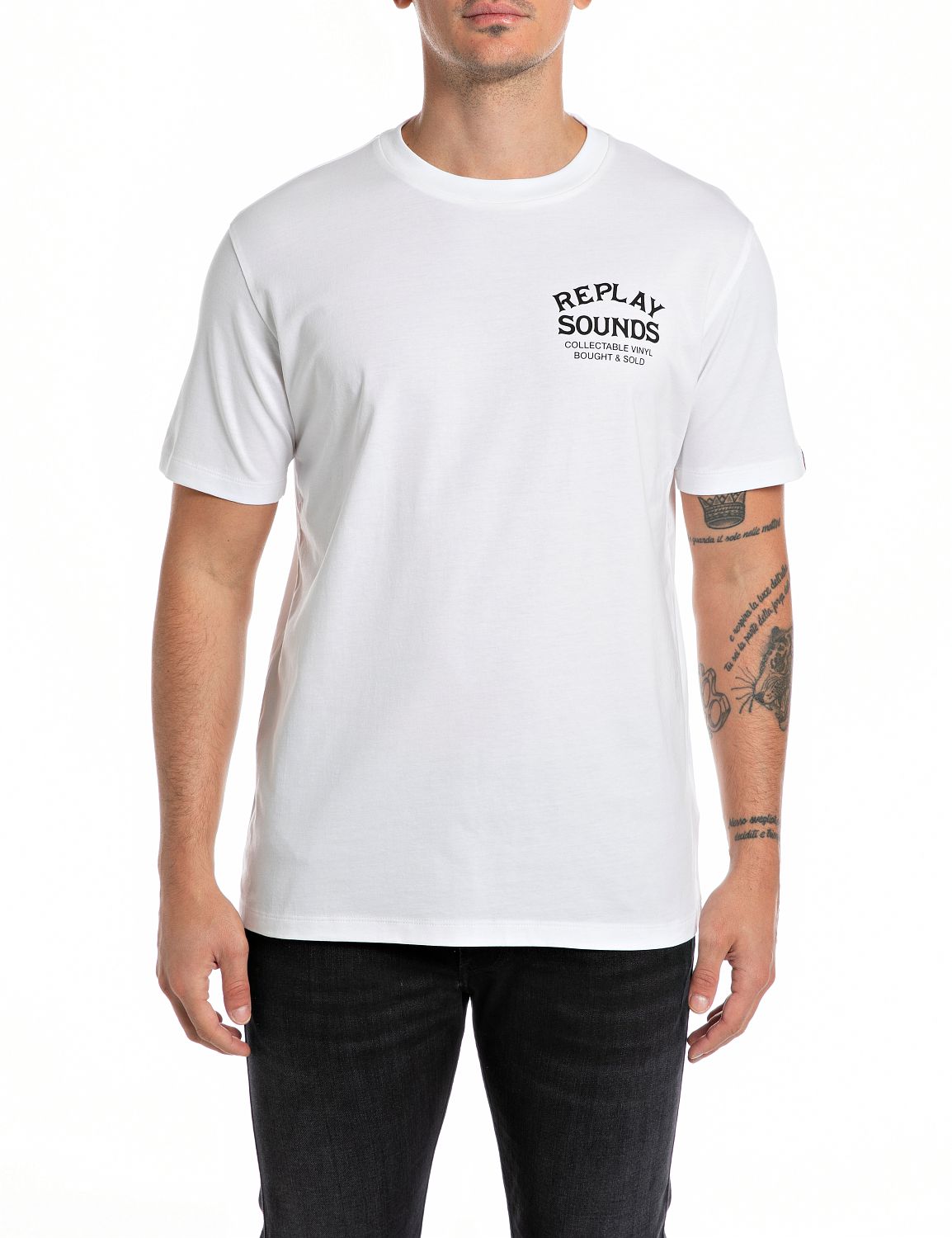 REPLAY CM TEE WHITE-M6959 - Shazem