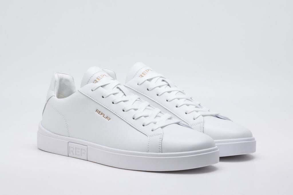 Replay Polys Gold Smu White - Shazem - MENS SNEAKERS - REPLAY