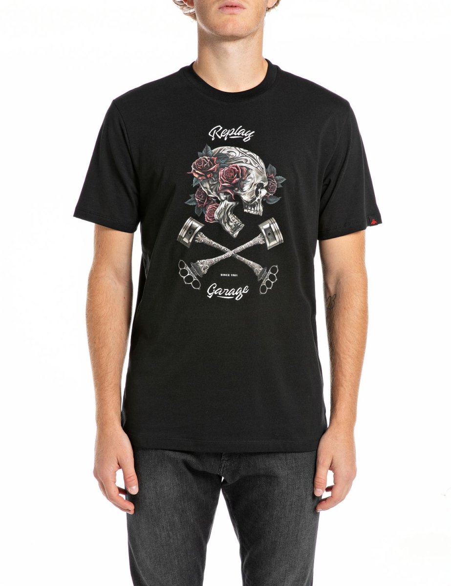 Replay Tee Black - M6954 - Shazem - MENS T - SHIRTS - REPLAY