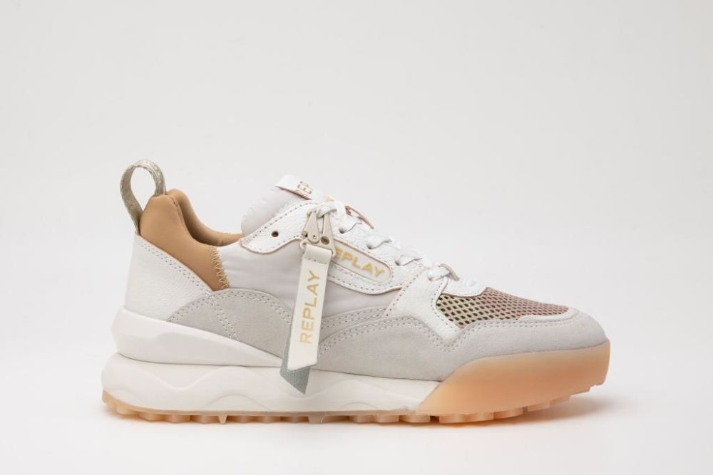 REPLAY FL FIELD TECH WHITE/BEIGE - Shazem